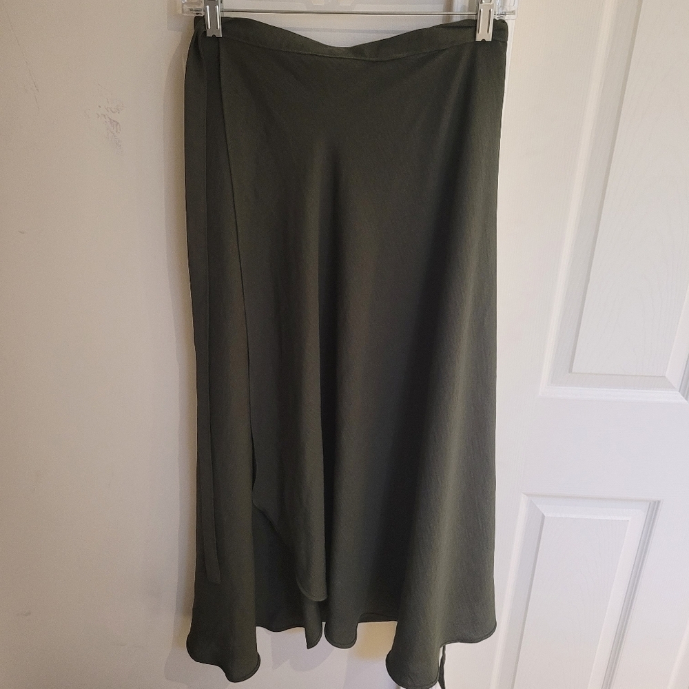 Olive Green Women's Wrap Skirt